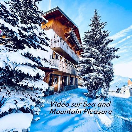 Chalet Alpe D'Huez 1850-Sea And Mountain Pleasure Avec 2 Appartements- 1 Appartement 3 Chambres 8 Couchages - 3 Salles D'Eau Et 1 Appartement 5 Chambres 12 Couchages 5 Salles D'Eau - Jacuzzi Et Sauna -Pieds Des Pistes Et Centre Luaran gambar