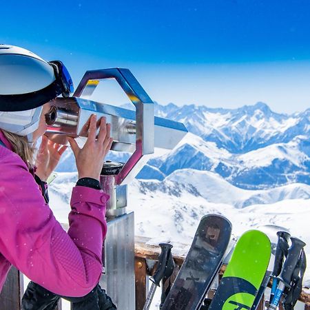 Chalet Alpe D'Huez 1850-Sea And Mountain Pleasure Avec 2 Appartements- 1 Appartement 3 Chambres 8 Couchages - 3 Salles D'Eau Et 1 Appartement 5 Chambres 12 Couchages 5 Salles D'Eau - Jacuzzi Et Sauna -Pieds Des Pistes Et Centre Luaran gambar