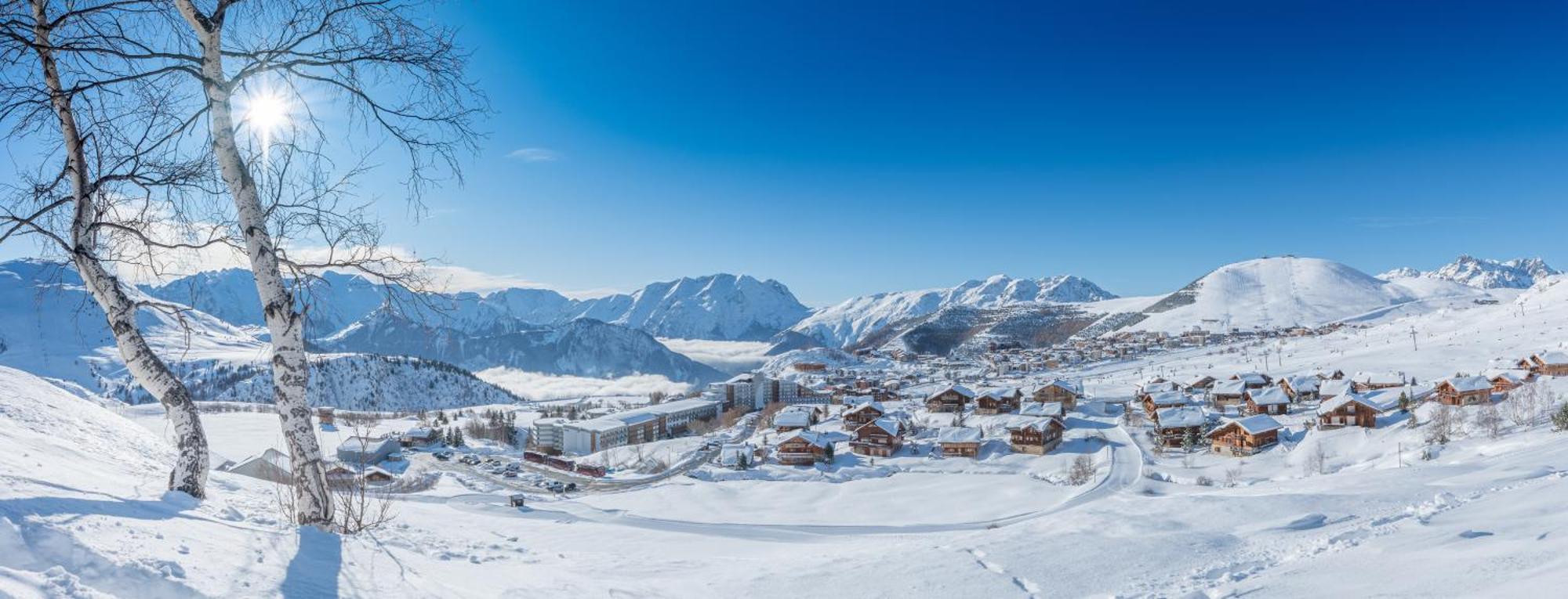 Chalet Alpe D'Huez 1850-Sea And Mountain Pleasure Avec 2 Appartements- 1 Appartement 3 Chambres 8 Couchages - 3 Salles D'Eau Et 1 Appartement 5 Chambres 12 Couchages 5 Salles D'Eau - Jacuzzi Et Sauna -Pieds Des Pistes Et Centre Luaran gambar
