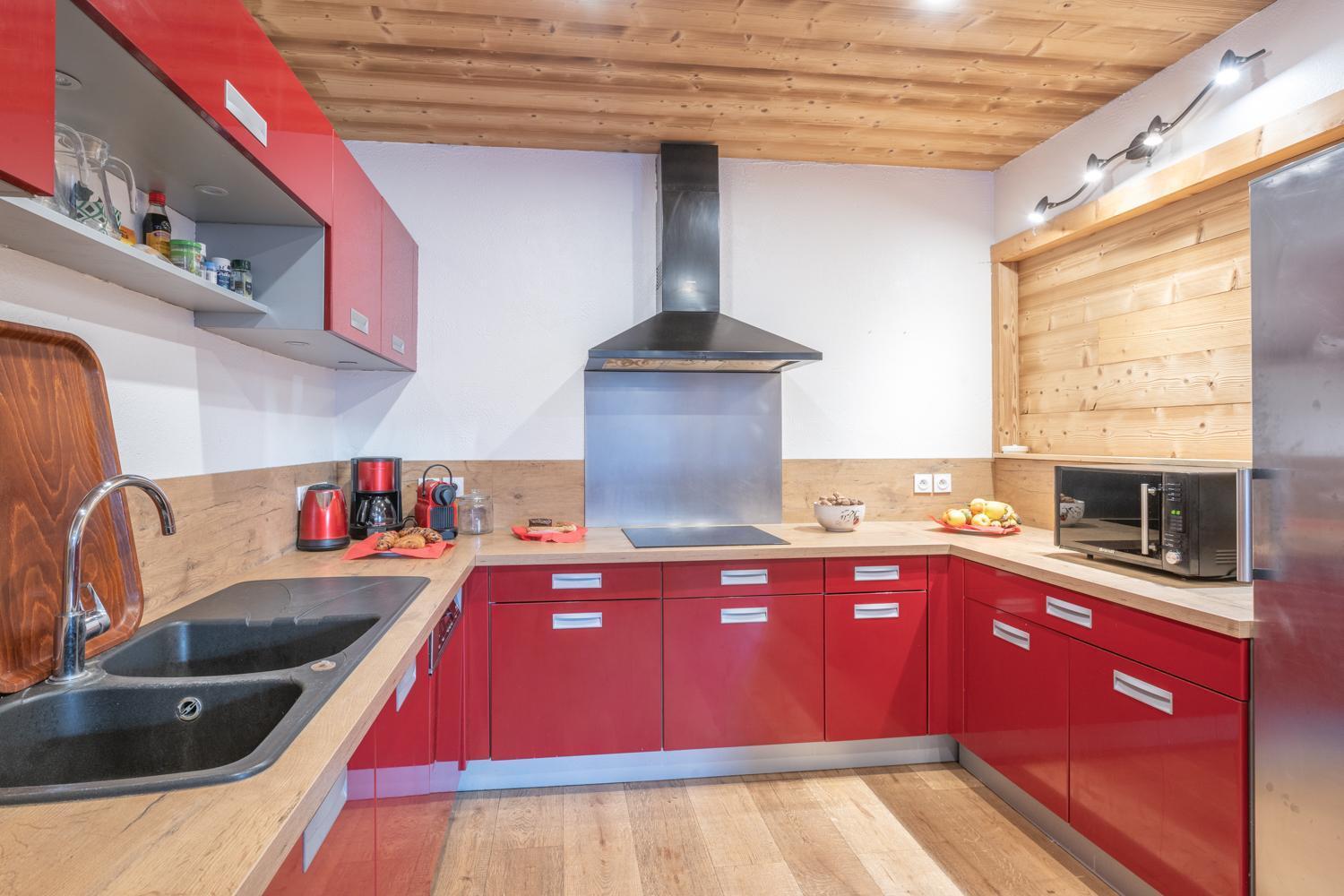 Chalet Alpe D'Huez 1850-Sea And Mountain Pleasure Avec 2 Appartements- 1 Appartement 3 Chambres 8 Couchages - 3 Salles D'Eau Et 1 Appartement 5 Chambres 12 Couchages 5 Salles D'Eau - Jacuzzi Et Sauna -Pieds Des Pistes Et Centre Luaran gambar