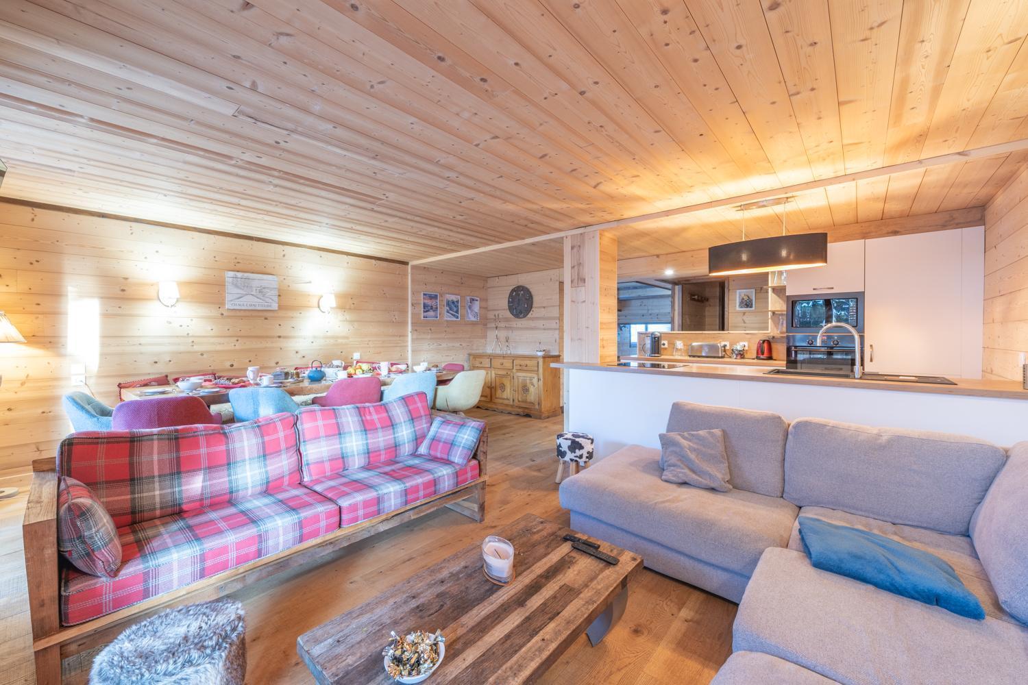 Chalet Alpe D'Huez 1850-Sea And Mountain Pleasure Avec 2 Appartements- 1 Appartement 3 Chambres 8 Couchages - 3 Salles D'Eau Et 1 Appartement 5 Chambres 12 Couchages 5 Salles D'Eau - Jacuzzi Et Sauna -Pieds Des Pistes Et Centre Luaran gambar