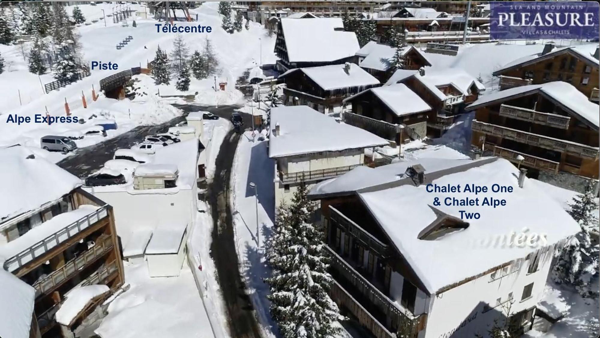 Chalet Alpe D'Huez 1850-Sea And Mountain Pleasure Avec 2 Appartements- 1 Appartement 3 Chambres 8 Couchages - 3 Salles D'Eau Et 1 Appartement 5 Chambres 12 Couchages 5 Salles D'Eau - Jacuzzi Et Sauna -Pieds Des Pistes Et Centre Luaran gambar